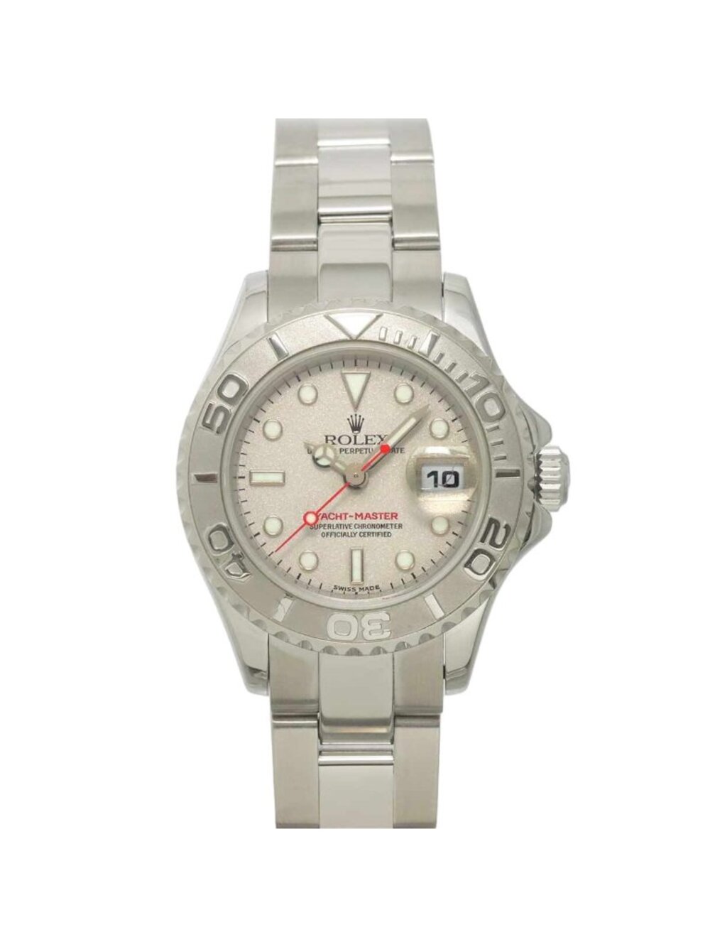Rolex Yacht Master Rolesium P Number Watch Date PT Automatic Winding